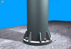 铰接柱脚（圆柱）